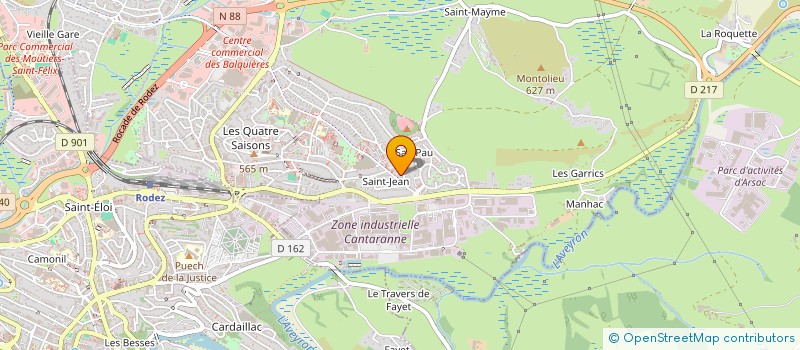 localisation de l'entreprise TECHNITEACH  ONET-LE-CHATEAU