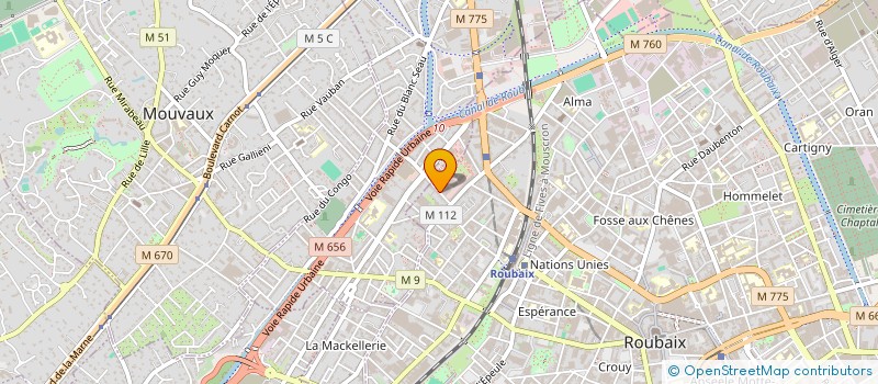 localisation de l'entreprise TECHNITEX SARL à ROUBAIX