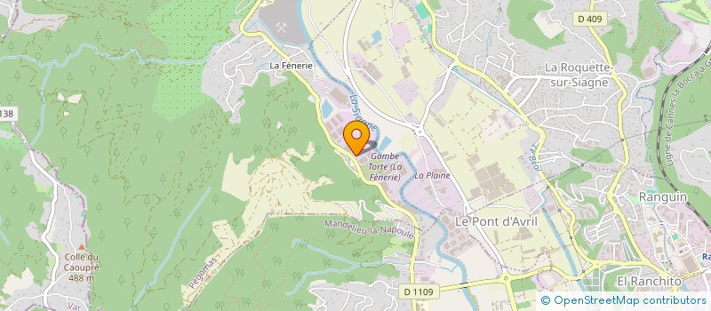 localisation de l'entreprise TECHNIVAL  PEGOMAS