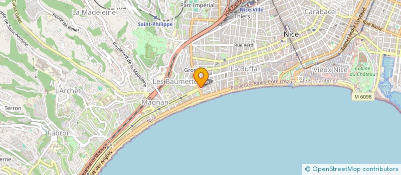 localisation de l'entreprise TECHNIVENTE 2 A à NICE