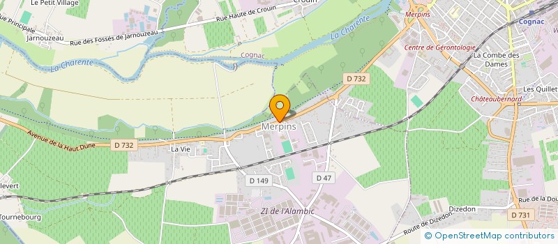 localisation de l'entreprise TECHNIX à MERPINS