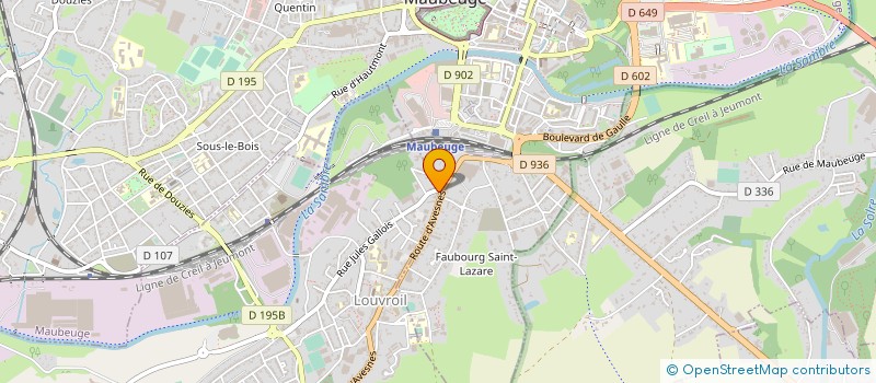 localisation de l'entreprise TECHNO BAT  LOUVROIL