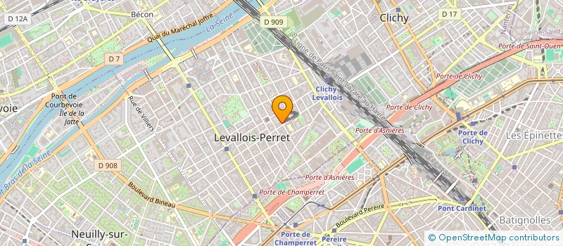 localisation de l'entreprise TECHNO BAT à LEVALLOIS-PERRET