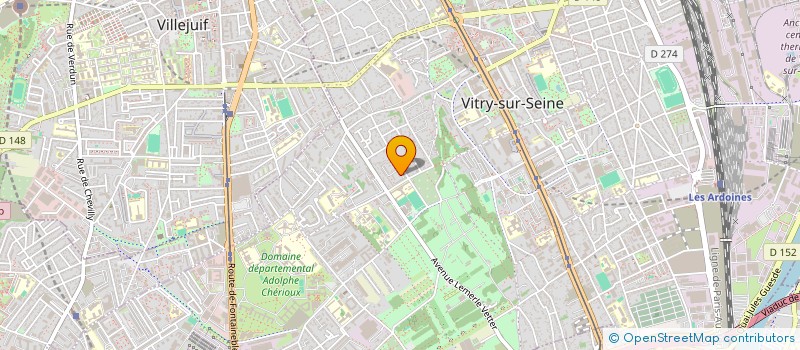 localisation de l'entreprise TECHNO-BAT à VITRY-SUR-SEINE