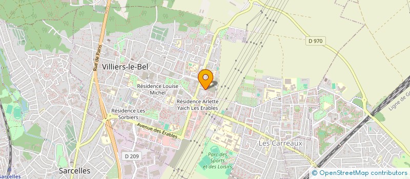 localisation de l'entreprise TECHNO BAT  VILLIERS-LE-BEL