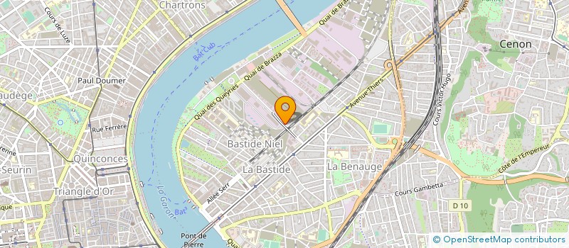 localisation de l'entreprise TECHNO-BAT AQUITAINE à BORDEAUX
