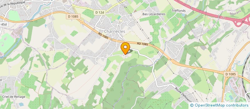 localisation de l'entreprise TECHNO BATIMENT  CHARNECLES