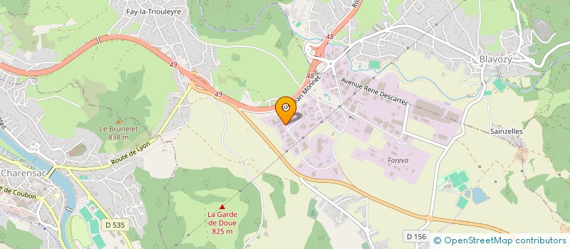 localisation de l'entreprise TECHNO BIKE  SAINT-GERMAIN-LAPRADE