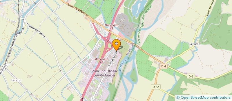 localisation de l'entreprise TECHNO CONCEPT à MANOSQUE