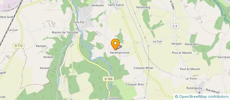 localisation de l'entreprise TECHNO CONSEIL  PLOURIN-LES-MORLAIX