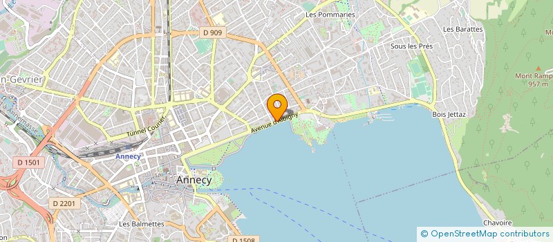 localisation de l'entreprise TECHNO'DENT à ANNECY