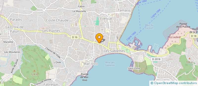 localisation de l'entreprise TECHNO DENTINE à LA SEYNE-SUR-MER