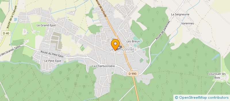 localisation de l'entreprise TECHNO DION à LE POINCONNET