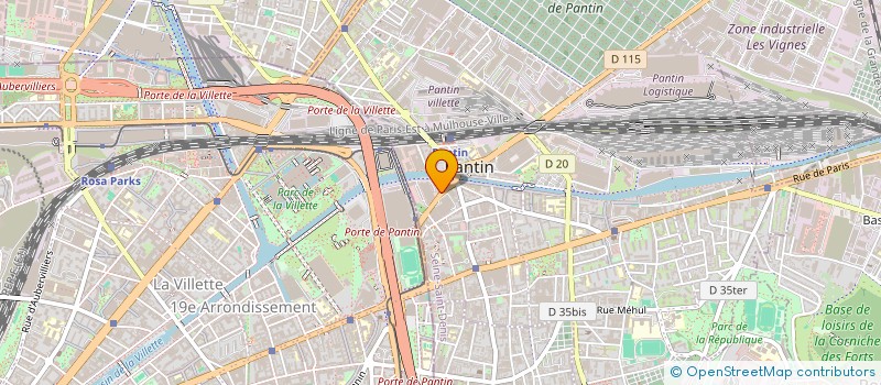 localisation de l'entreprise TECHNO EM à PANTIN