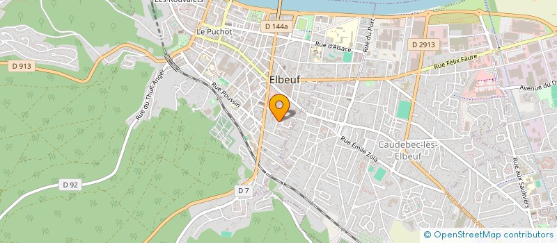 localisation de l'entreprise TECHNO'FACADE  ELBEUF