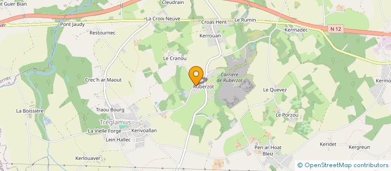 localisation de l'entreprise TECHNO FEED  QUESTEMBERT