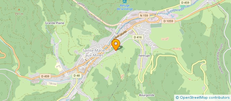 localisation de l'entreprise TECHNO FERMETURE  SAINTE-MARIE-AUX-MINES
