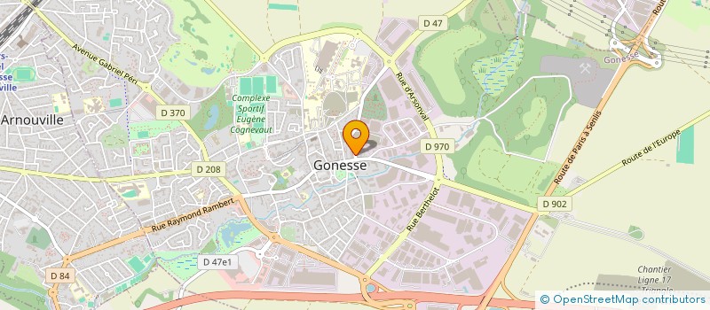 localisation de l'entreprise TECHNO FOURS INTERNATIONAL SA à GONESSE