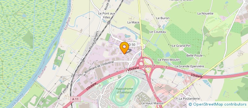 localisation de l'entreprise TECHNO GAZ MAINTENANCE à ECOUFLANT