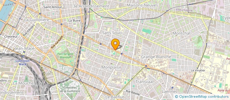 localisation de l'entreprise TECHNO GREEN R&D EUROPE à LYON