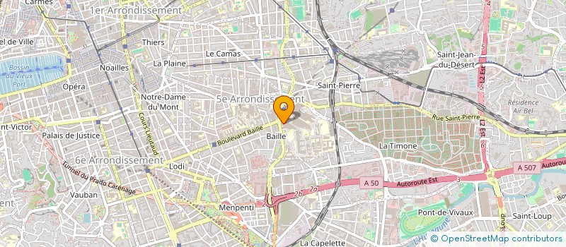 localisation de l'entreprise TECHNO-JOUVENCE à MARSEILLE