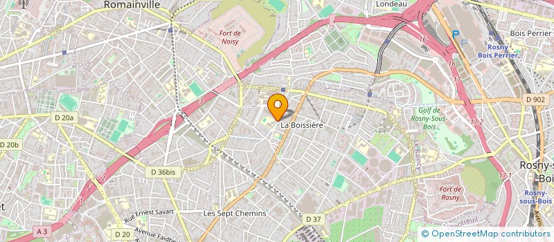 localisation de l'entreprise TECHNO LOGIS à MONTREUIL