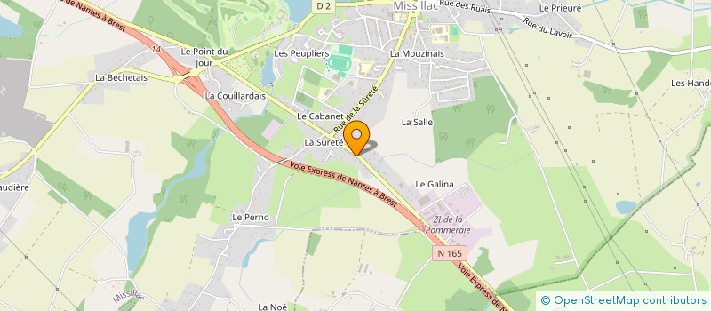 localisation de l'entreprise TECHNO MECA à MISSILLAC