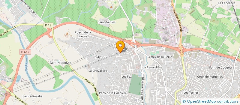 localisation de l'entreprise TECHNO-MH à BEZIERS