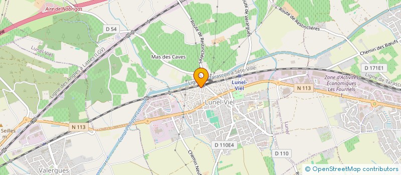 localisation de l'entreprise TECHNO MUR à LUNEL-VIEL