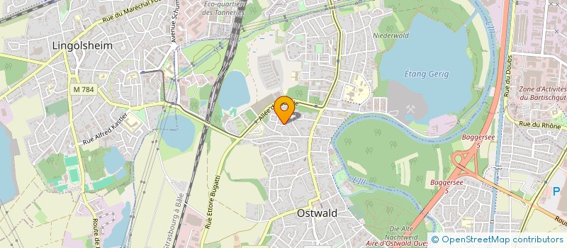 localisation de l'entreprise TECHNO PIEUX ALSACE NORD  OSTWALD