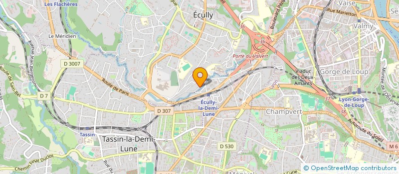 localisation de l'entreprise TECHNO PIEUX LYON OUEST  ECULLY