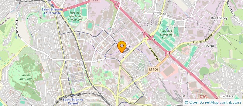 localisation de l'entreprise TECHNO-POLE  SAINT-ETIENNE