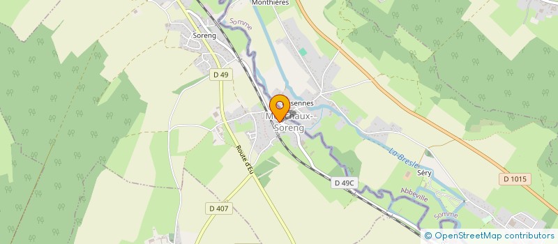 localisation de l'entreprise TECHNO PRO  MONCHAUX-SORENG