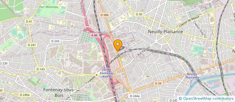 localisation de l'entreprise TECHNO-PROFIL  FONTENAY-SOUS-BOIS