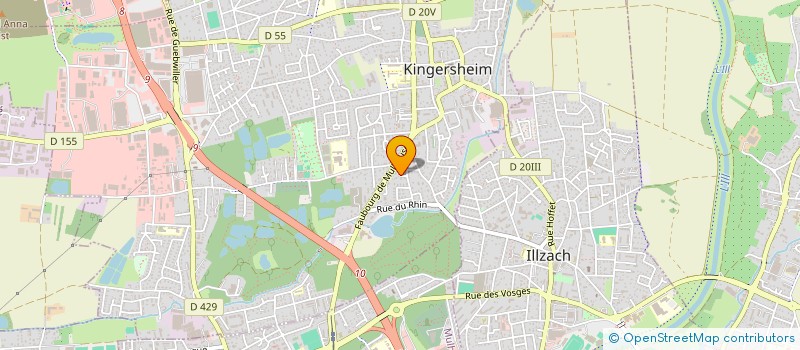 localisation de l'entreprise TECHNO RENOV  KINGERSHEIM