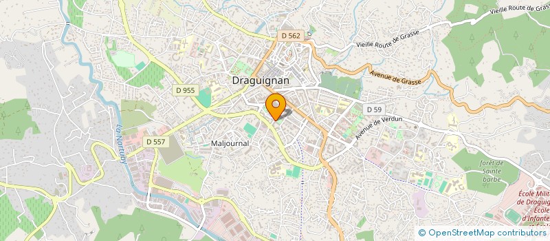 localisation de l'entreprise TECHNO SERVICE à DRAGUIGNAN