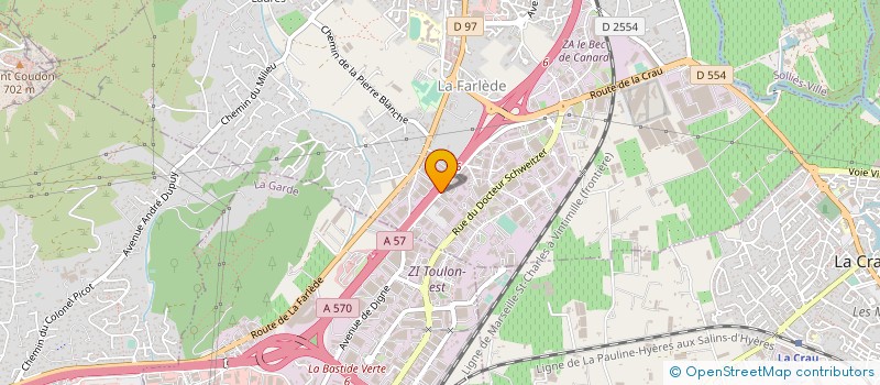 localisation de l'entreprise TECHNO SITE  LA FARLEDE