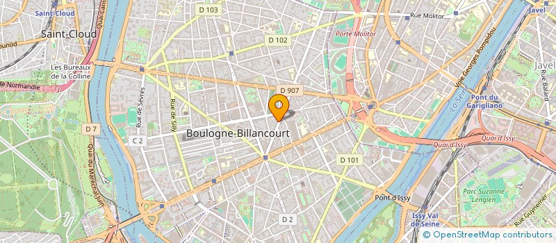localisation de l'entreprise TECHNO STORE ABRI à BOULOGNE-BILLANCOURT