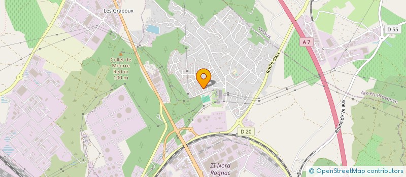 localisation de l'entreprise TECHNO. SUD  ROGNAC