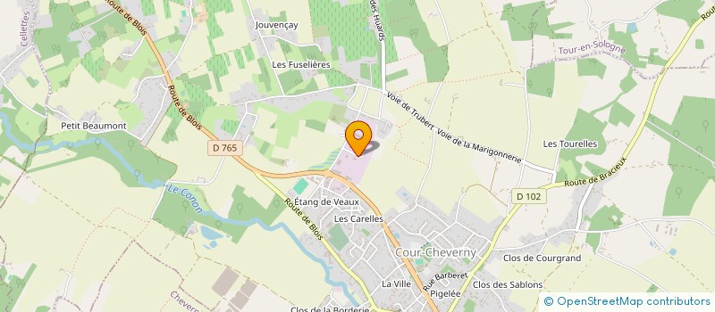 localisation de l'entreprise TECHNO TOIT 41  COUR-CHEVERNY