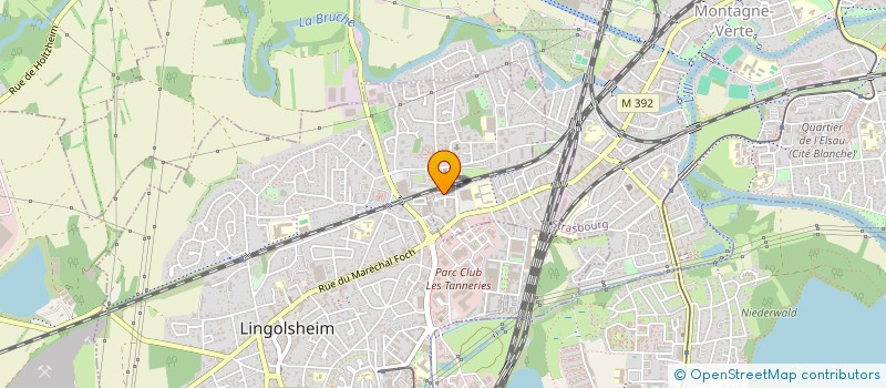 localisation de l'entreprise TECHNO TOITURE ET BARDAGE  STRASBOURG