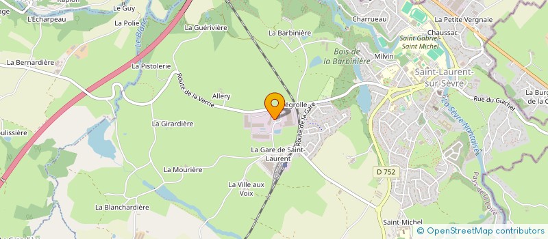 localisation de l'entreprise TECHNO VRAC à SAINT-LAURENT-SUR-SEVRE