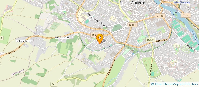 localisation de l'entreprise TECHNO-WY à AUXERRE