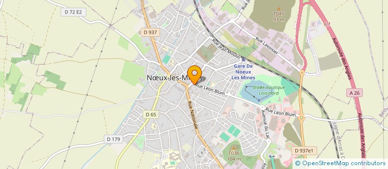 localisation de l'entreprise TECHNOBA à NŒUX-LES-MINES