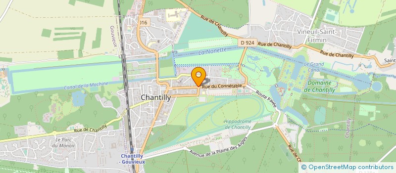 localisation de l'entreprise TECHNOBAT à CHANTILLY