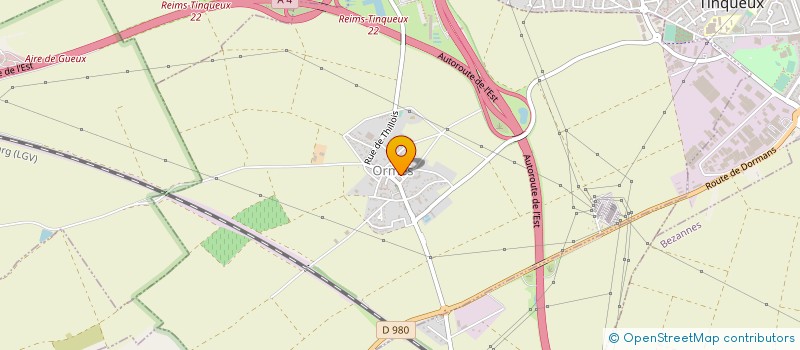 localisation de l'entreprise TECHNOBOIS à ORMES