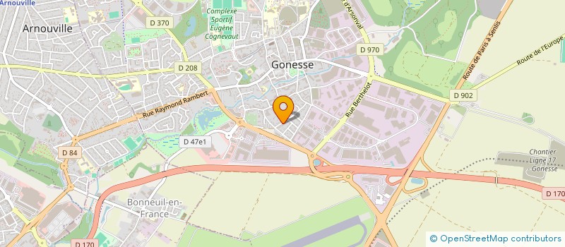 localisation de l'entreprise TECHNOCOM à GONESSE