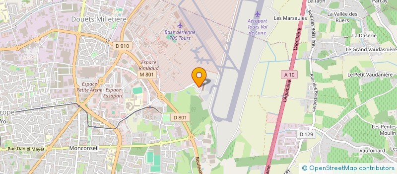 localisation de l'entreprise TECHNOCOPTER  TOURS