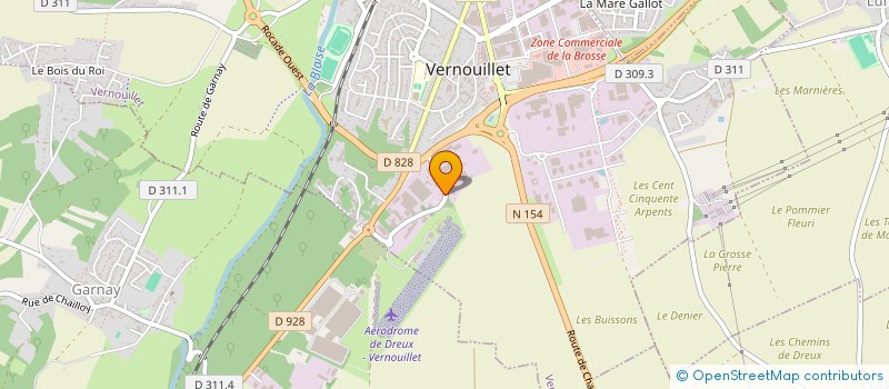 localisation de l'entreprise TECHNODIF SA à VERNOUILLET