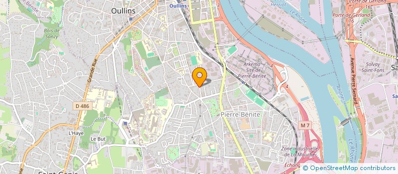 localisation de l'entreprise TECHNOFLUX  OULLINS-PIERRE-BENITE